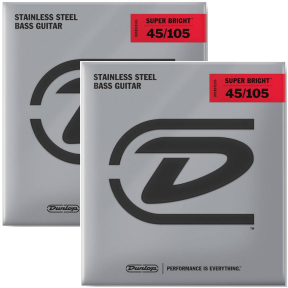Струни для бас-гітар Dunlop DBSBS45105 Super Bright cталь (4стр)
