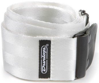 Ремінь для гітари Dunlop DST70-01WH Deluxe Seatbelt White