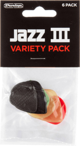 Набор медиаторов Dunlop PVP103 Jazz III Pick Variety Pack Six (6шт)