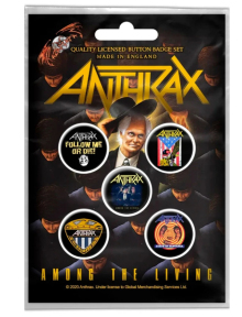 Подарунковий набір значків ANTHRAX - AMONG THE LIVING (iol-037)