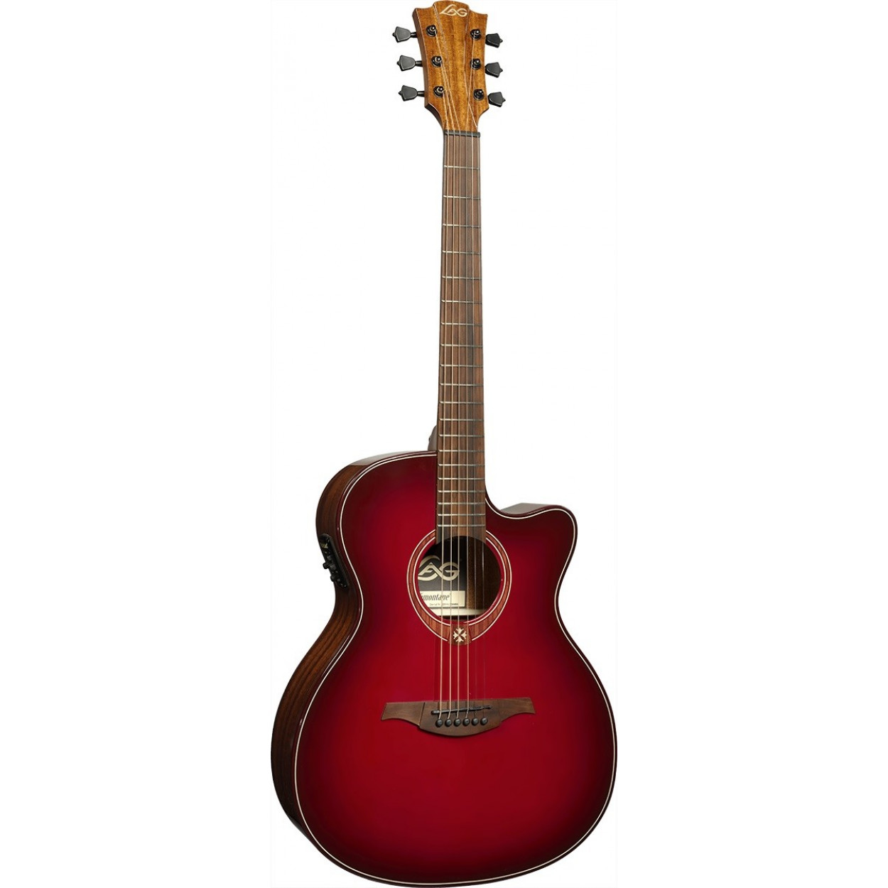 Электроакустическая гитара Lag Tramontane Special Edition GLA T-RED-ACE (Red Burst)