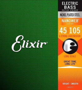Одиночна струна Elixir BASS NW 135XL