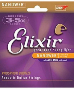 Струна для акустичної гітари Elixir PB NW 024 Sgl