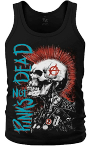 Майка Punk's Not Dead (скелет з ірокезом)