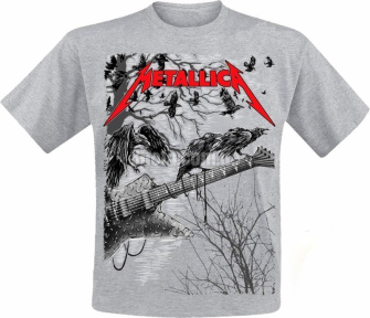 Футболка Metallica (guitar with ravens (меланж))
