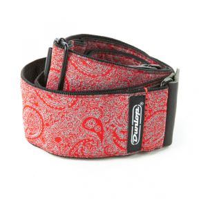 Гітарний ремінь Dunlop JACQUARD PAISLEY RED STRAP