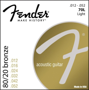 Струни для акустичної гітари Fender 70L