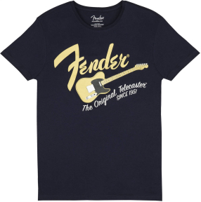 Футболка Fender T-Shirt Original Telecaster Men'S Navy/Blonde M (9193010527)