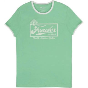 Футболка Fender T-Shirt Beer Label Men'S Seafoam Green/White L (9193010548)
