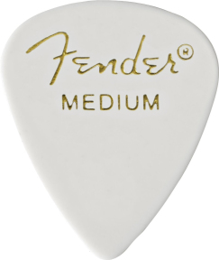 Медіатор Fender 351 Classic Celluloid White Medium (980351380)