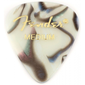 Набір медіаторів Fender 351 Premium Celluloid Abalone Medium 
