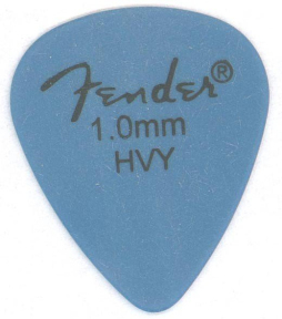 Медиатор Fender 351 Matte Delrin Blue H (987351500)