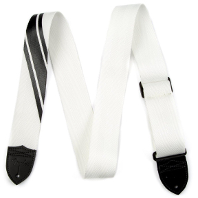 Ремінь для гітари Fender Strap Competition Stripe White And Black (990608002)