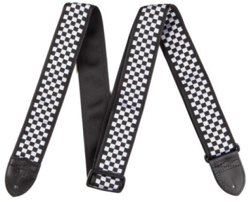 Ремінь для гітари Fender 2 Nylon Checker Board Strap Black/White (990615002)