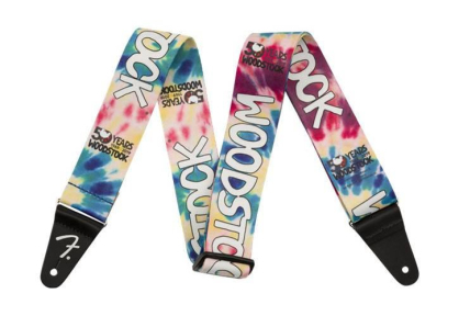 Гітарний ремінь Fender Woodstock Strap Black, Tie-Dye (990639005)