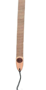 Ремінь для гітари Fender Guitar Strap Cotton Leather Oval W Logo Tan (990667021)