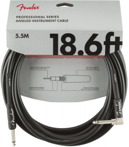 Кабель инструментальный Fender Cable Professional Series 18.6' Angled Black (990820019)
