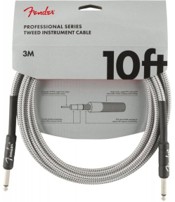 Кабель інструментальний Fender Cable Professional Series 10' White Tweed 