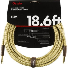 Кабель инструментальный Fender Cable Deluxe Series 18.6' Tweed (990820081)