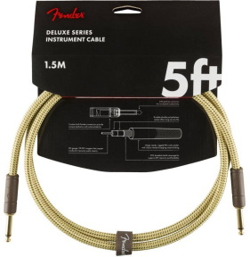 Кабель инструментальный Fender Cable Deluxe Series 5' Tweed 