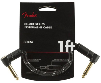 Кабель инструментальный Fender Cable Deluxe Series 1' Black Tweed 