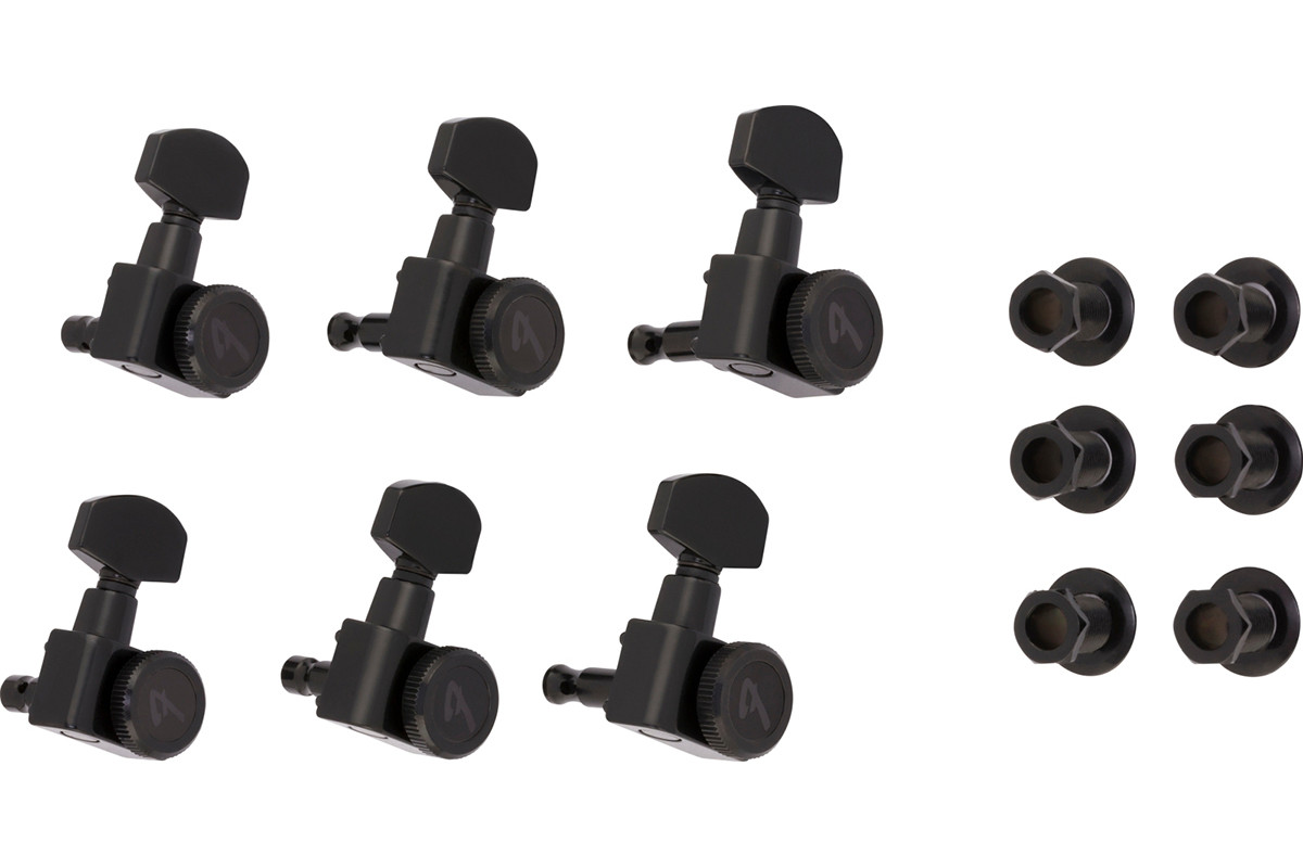 Колки для электрогитары FENDER LOCKING TUNING MACHINE FOR STRATOCASTER/TELECASTER BLACK 