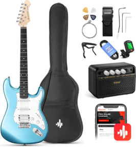Электрогитара Donner Music DST-100 Sunburst Electric Guitar Kit Lake Blue