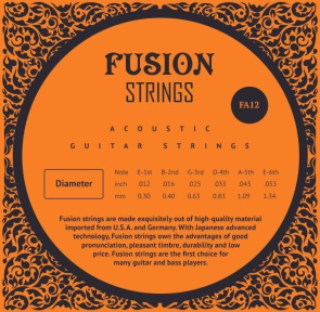 Струни для акустичної гітари Fusion strings FA12