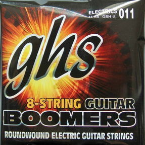 Струни Ghs GBH-8 (11-85 Boomers) для 8-струнної електрогітари