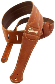 Гитарный ремень Gibson Classic Brown Leather Strap With Seede Back (ASCL-BRN)