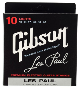 Струни для електрогітари Gibson SEG-LP10 Les Paul Pure Nickel Wound .010-.046