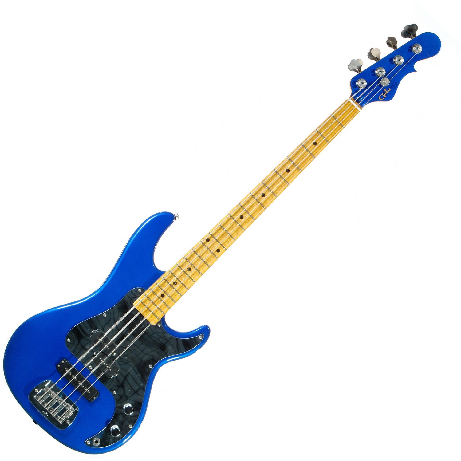 G&L SB2 FOUR STRINGS (Electric Blue, maple, mirror) №CLF51087. Made in USA - Чотириструнна бас-гітара