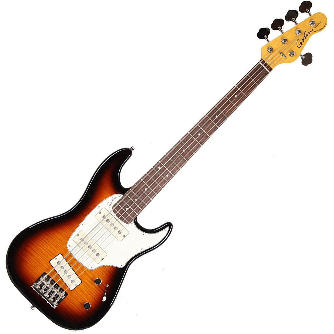 GODIN 034543 - Shifter 5 Vintage Burst RN with Bag (Made in Canada) - Бас гітара п'ятиструнна