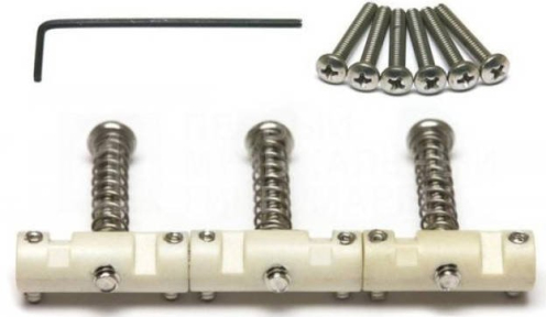 Набір сідел для гітар Graph Tech PQ-8163-00 TUSQ Saddle Barrel Tele Style -I.O.S. 3Pc Compensated