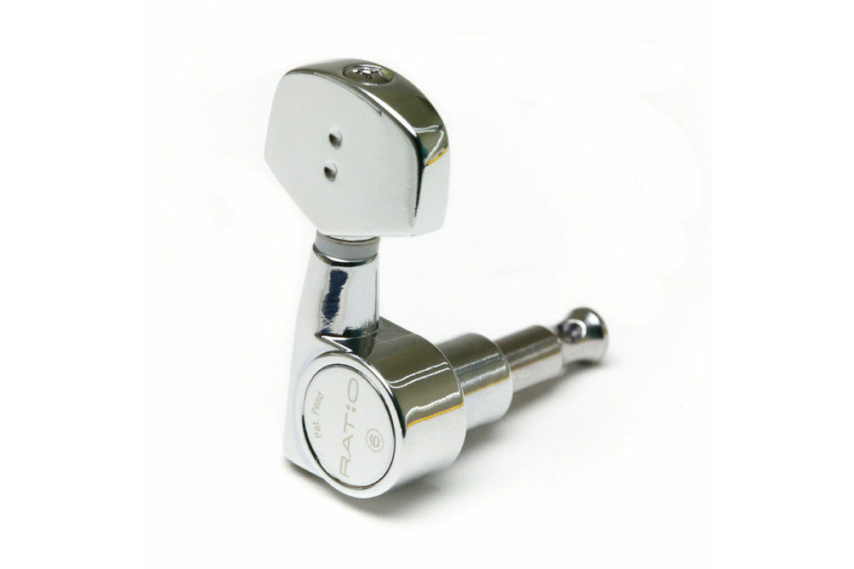 Кілки для гітари GRAPH TECH PRN-2311-C0 Ratio Electric 3+3 Contemporary 2 Pin - Chrome 