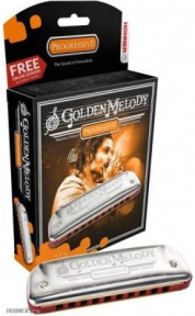 Губна гармошка Hohner M542036X D Golden Melody Box