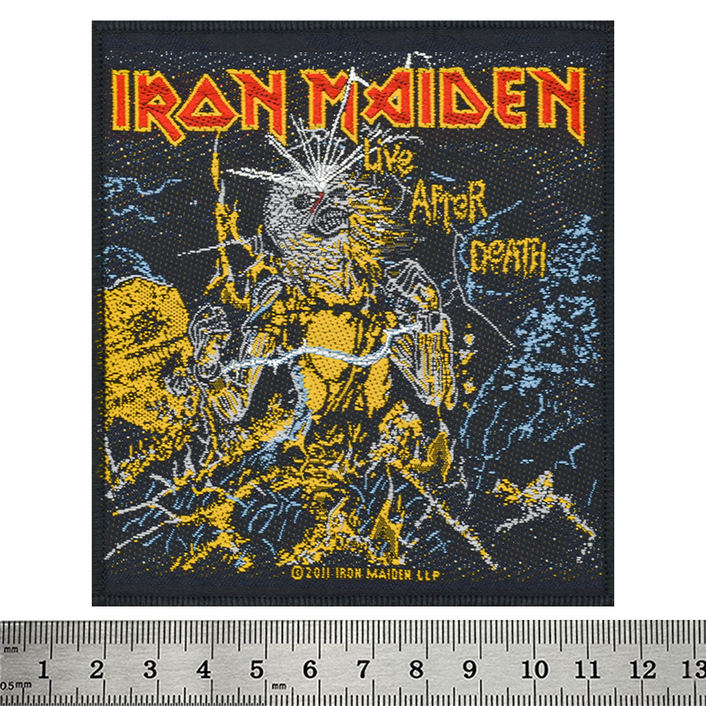 Нашивка ткана IRON MAIDEN - LIVE AFTER DEATH в блістері (ofpb-085)