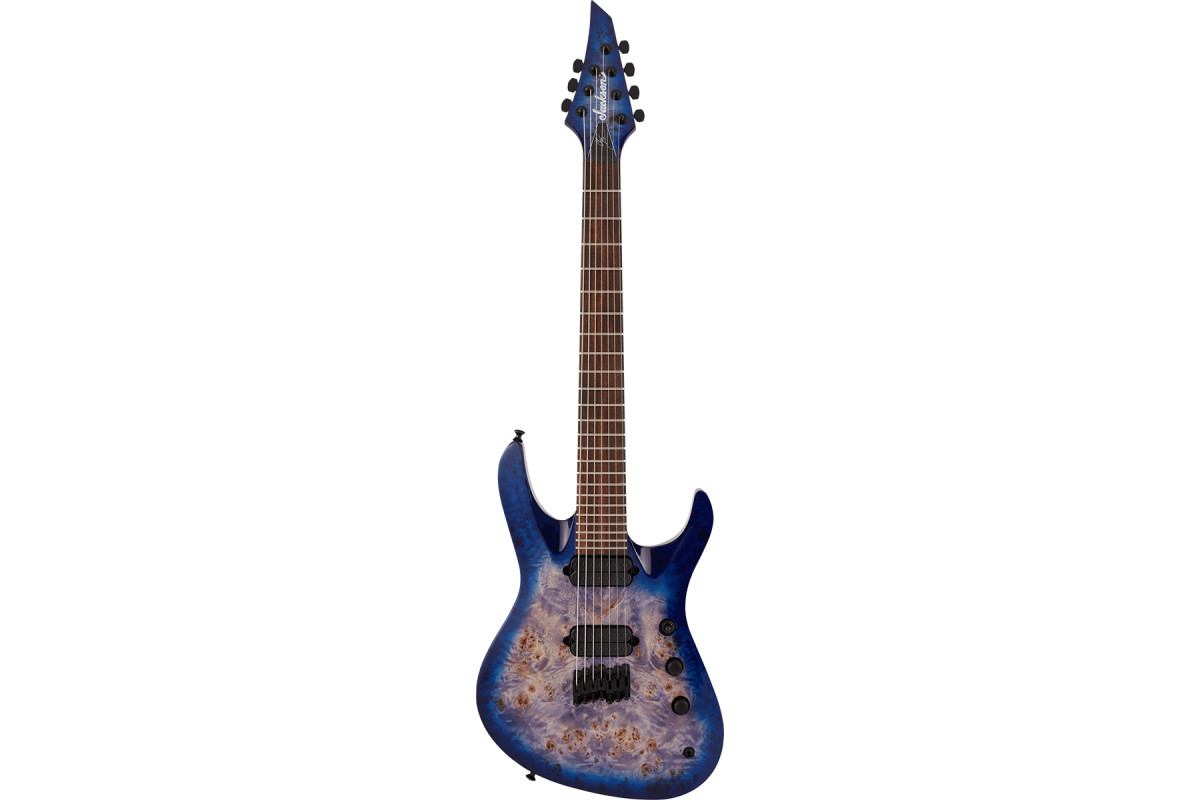Електрогітара JACKSON PRO SIGNATURE CHRIS BRODERICK SOLOIST HT7P GLOSS TRANSPARENT BLUE 