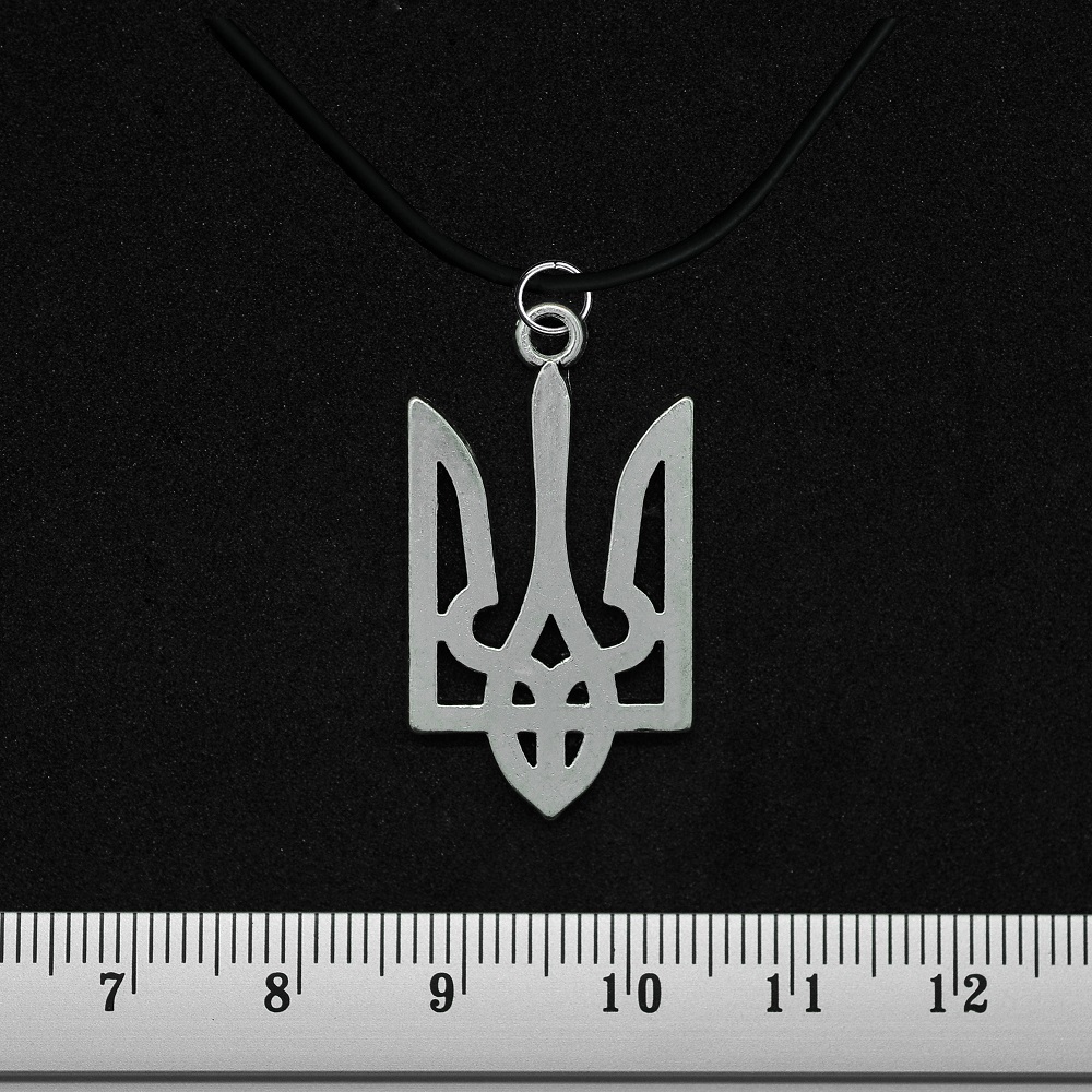 Кулон Тризуб великий (колір сталевий)