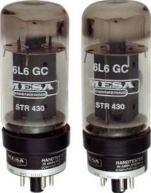 Подобранная пара ламп Mesa Boogie 6V6 Gta Str 417 Vacuum Tube Duet (750611D)