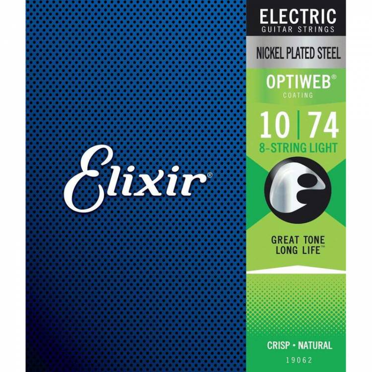 Струни для 8-струнної електрогітари Elixir EL OW 8 L