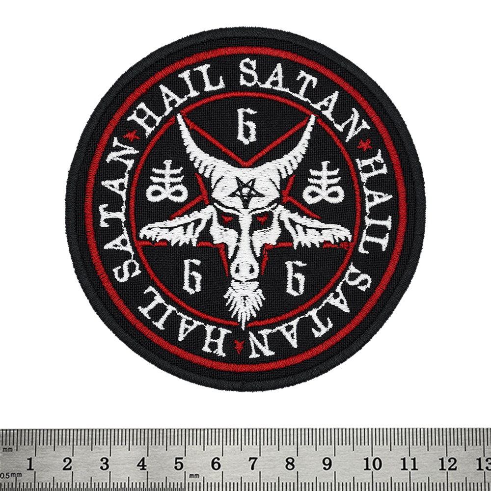 Нашивка Hail Satan (pentagram)