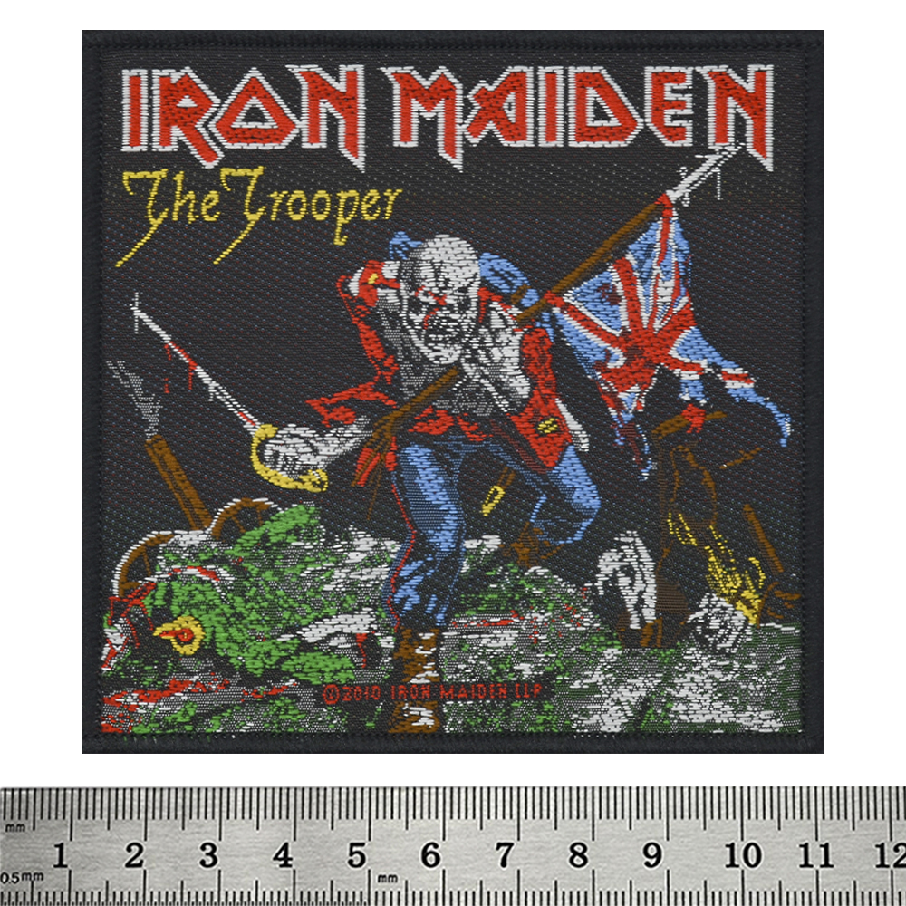 Нашивка ткана IRON MAIDEN - THE TROOPER в блістері (ofpb-084)