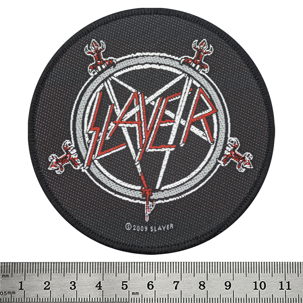 Нашивка ткана SLAYER - PENTAGRAM (ofp-299)