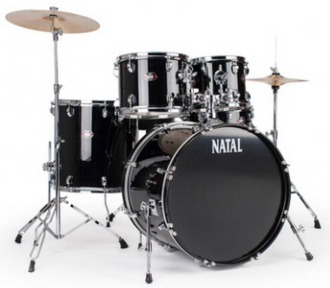 Ударна установка Natal Drums Dna Rock Drum Kit Black Hardware Pack (Rock Kit - Black)