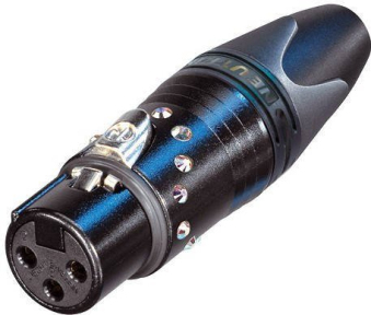 Кабельный разъем Neutrik NC3FXX-B-CRYSTAL