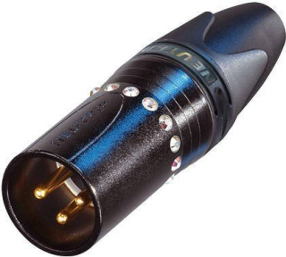 Кабельный разъем Neutrik NC3MXX-B-CRISTAL