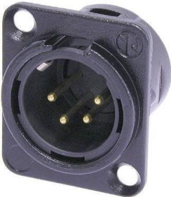 Панельный разъем Neutrik NC4MD-L-B-1