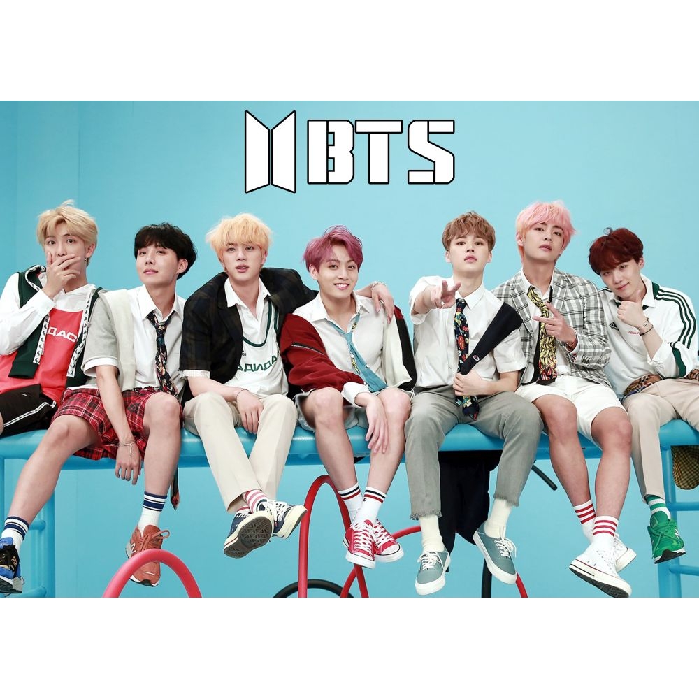 Плакат BTS (blue)