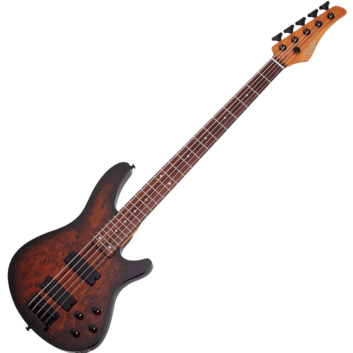 SCHECTER C-5 STANDARD Tobacco Burl - п'ятиструнна бас-гітара